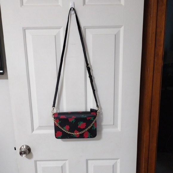 NWT Kate Spade Red and Black Floral Madison Crossbody Bag - Picture 12 of 12